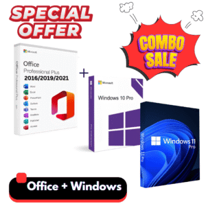 microsoft office & windows license key combo offer – 1 pc lifetime.